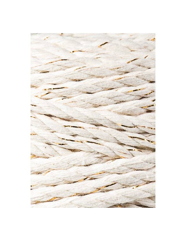 Bobbiny Makramee Garn 5mm 3ply Golden Natural 100m - mahina