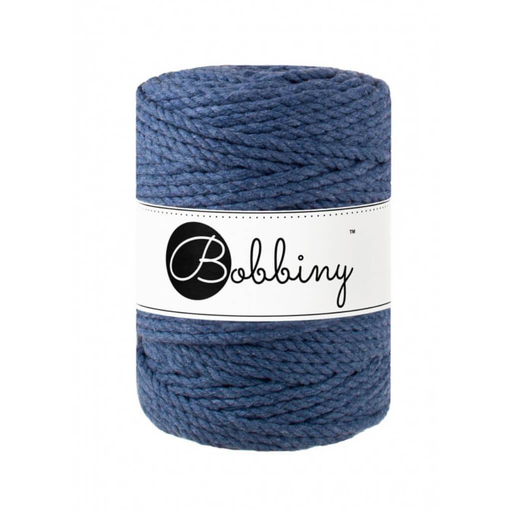 Bobbiny Makramee Garn 5mm 3ply Jeans 100m - mahina