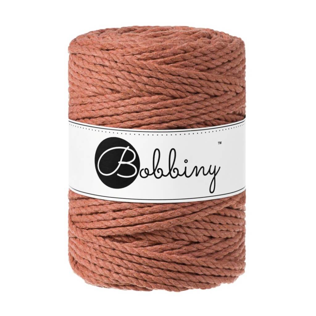 Bobbiny Makramee Garn 5mm 3ply Terracotta 100m - mahina