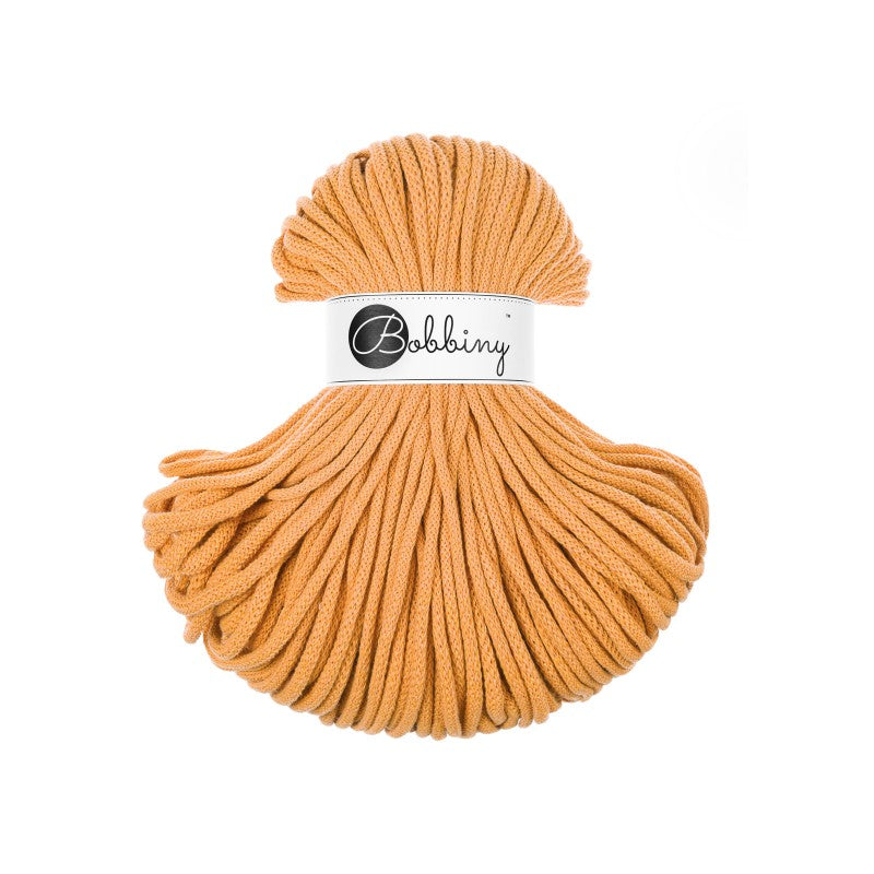 Bobbiny PREMIUM Flechtkordel 5mm geflochten Orange 100m - Garne > Baumwollgarne > Bobbiny > Geflochten > 5mm von mahina
