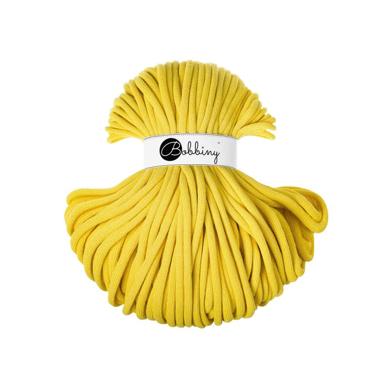 Bobbiny JUMBO Flechtkordel 9mm geflochten Canary Yellow 100m