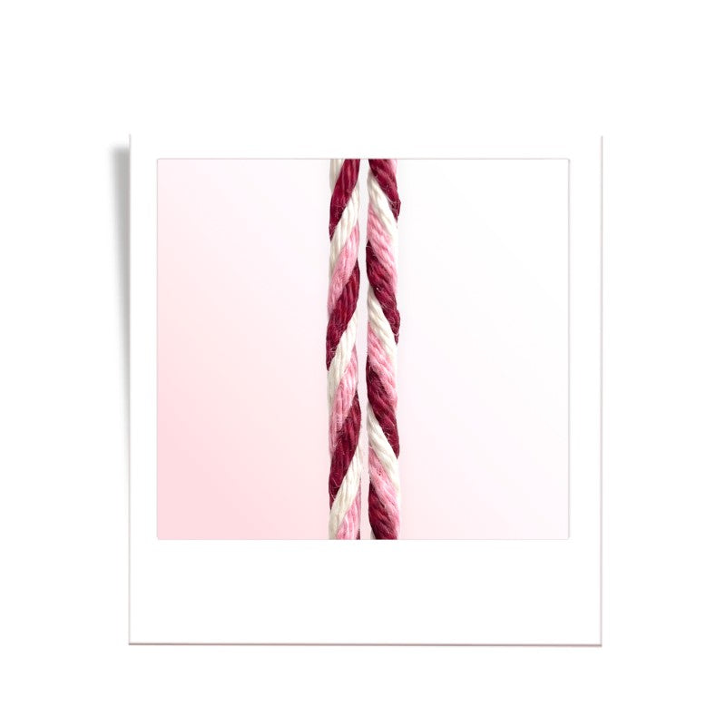 Bobbiny Makramee Garn 1,5mm 3ply Candy Cane 35m