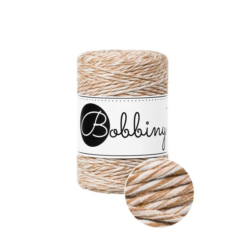 Bobbiny Makramee Garn 1,5mm gezwirnt 100m verschiedene Farben - mahina