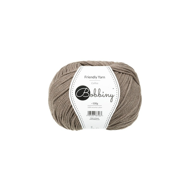 Bobbiny Friendly Yarn Coffee 100g - mahina