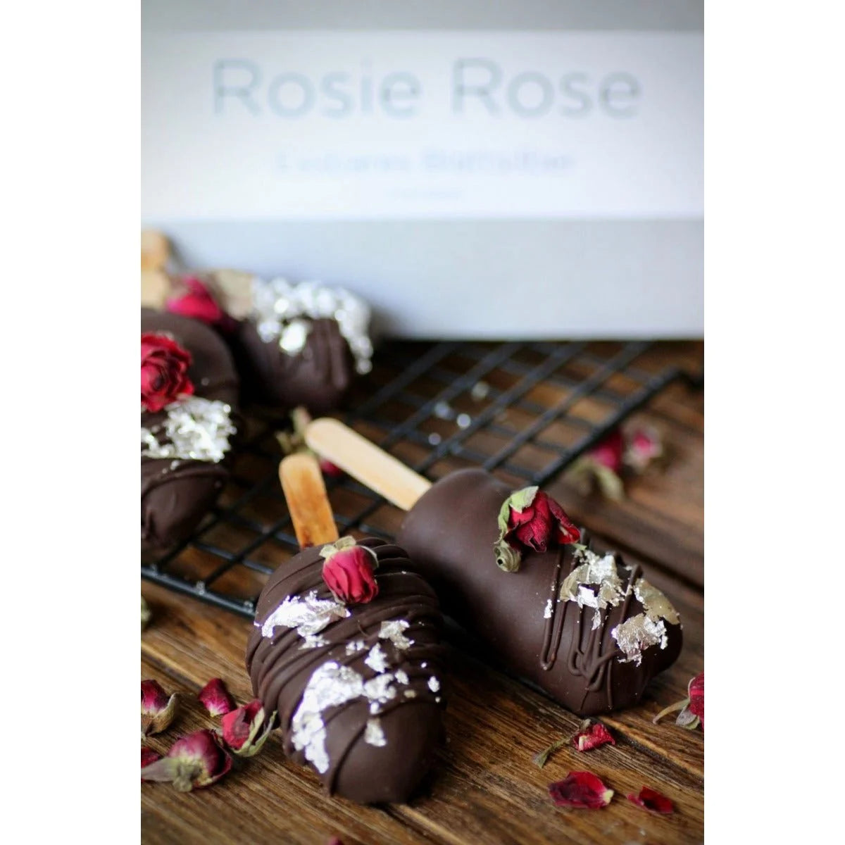 Rosie Rose Essbare Blattfolie 5 Stk. - mahina