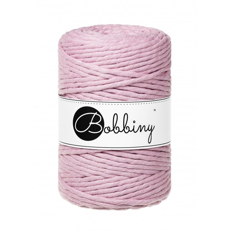 Bobbiny Makramee Garn 5mm gezwirnt Dusty Rose 100m - Garne > Baumwollgarne > Bobbiny > Gezwirnt > 5mm von mahina