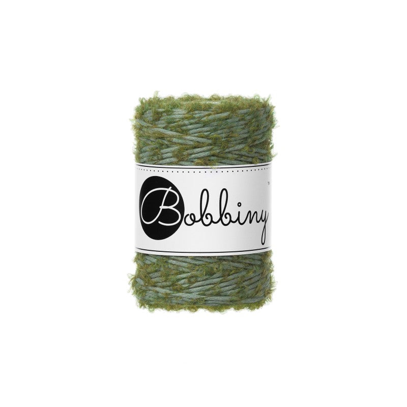 Bobbiny Makramee Garn 1,5mm Bouclé 100m Eucalyptus Green