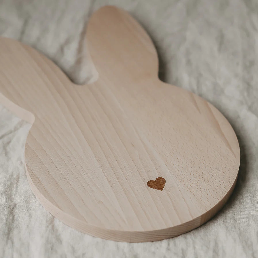 Eulenschnitt Frühstücksbrett Hase - Holzbrett von mahina