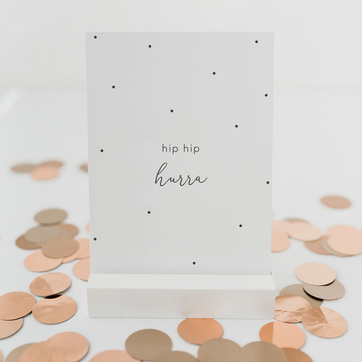 Eulenschnitt Spruchkarte "Hip Hip Hurra" - Postkarten von mahina