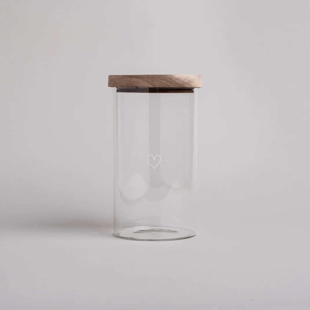 Eulenschnitt Vorratsglas Herz 19cm - Bastelbedarf -> Glas -> Dekorative Gläser von mahina