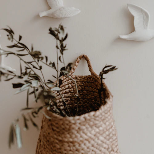 Eulenschnitt Aufbewahrungskorb aus Jute, verschiedene Größen - Interior > Dekoration > Aufbewahrungskorb von mahina