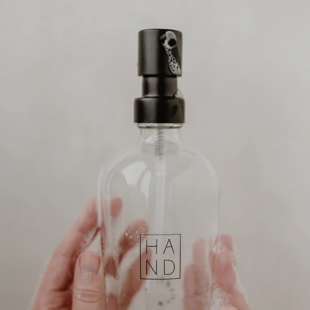 Eulenschnitt Seifenspender Hand transparent 500ml - mahina