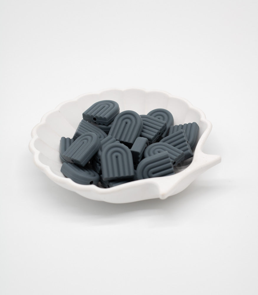 Silikonperle "Regenbogen" 20mm 10 Farben - Bastelbedarf -> Silikon -> Silikonperlen -> Rund von mahina