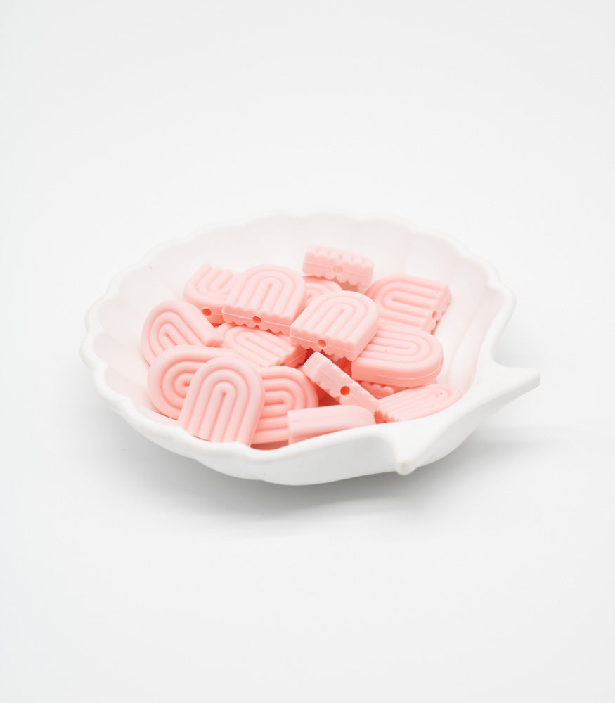 Silikonperle "Regenbogen" 20mm 10 Farben - Bastelbedarf -> Silikon -> Silikonperlen -> Rund von mahina