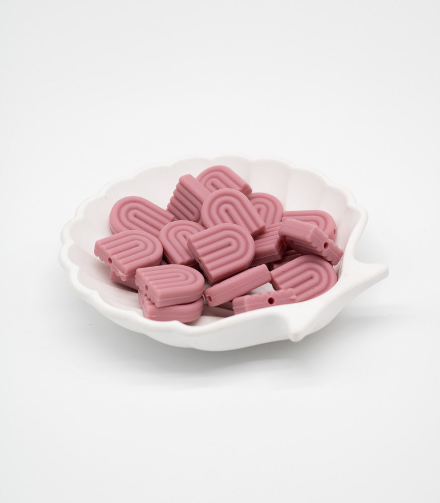 Silikonperle "Regenbogen" 20mm 10 Farben - Bastelbedarf -> Silikon -> Silikonperlen -> Rund von mahina