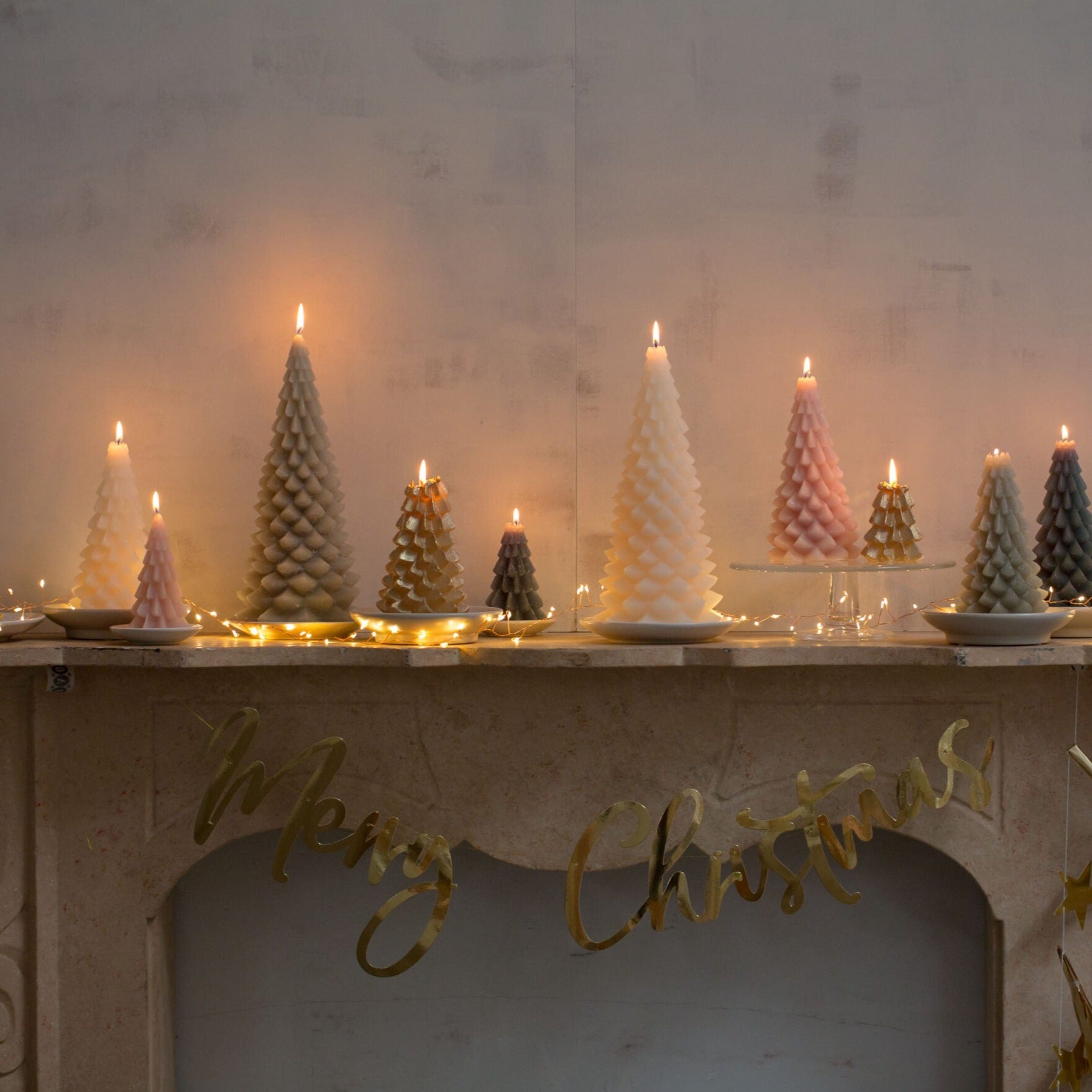 Kerze "Tannenbaum" in verschiedenen Farben - mahina