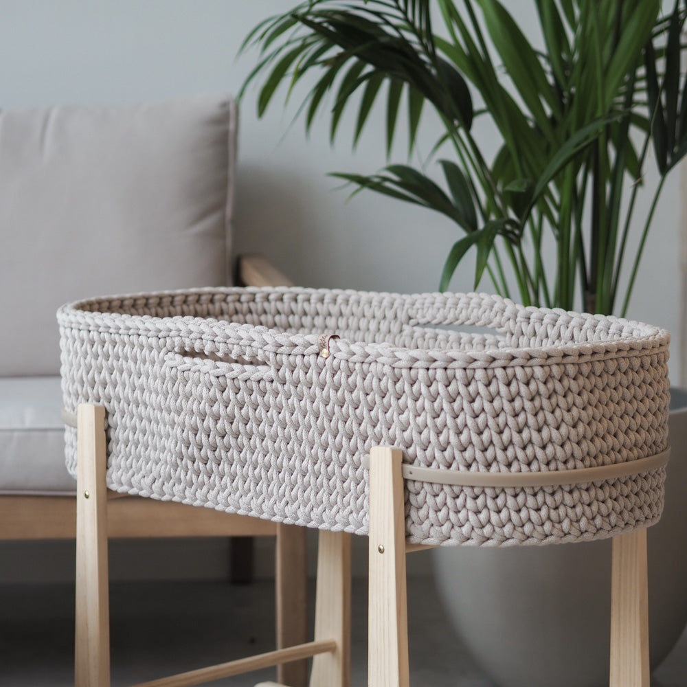 Handgemachter Moseskorb/Babywiege - mahina x kilea - Interior > Dekoration > Häkelprodukte von mahina