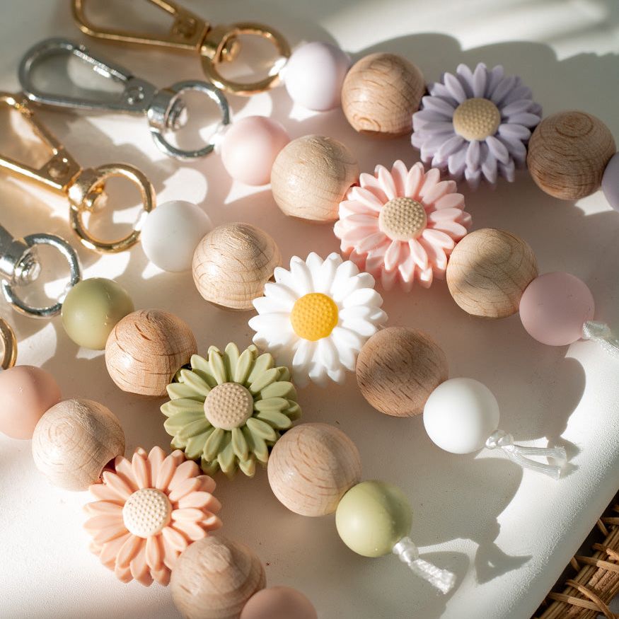 Handgemachter Schlüsselanhänger "Daisy" - Interior > MAHINA Handmade > Schlüsselanhänger von mahina