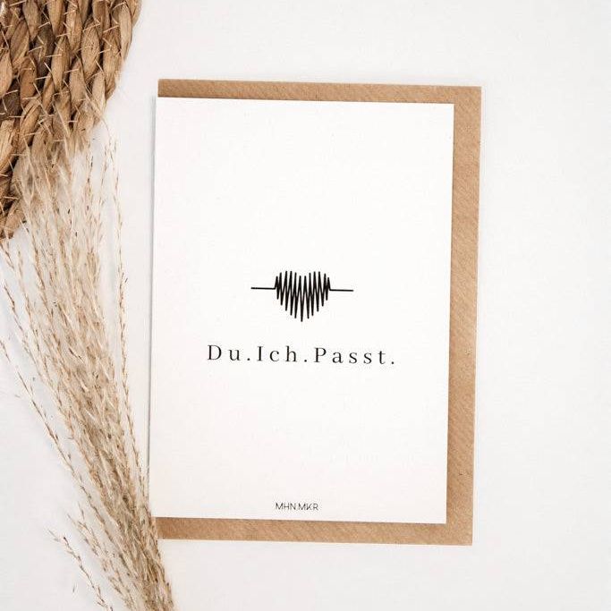 Geschenkkarte "Du Ich Passt" - mahina