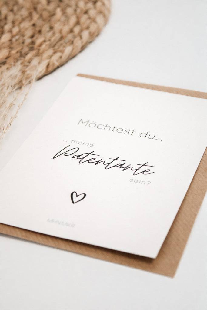Geschenkkarte "Patentante" - mahina
