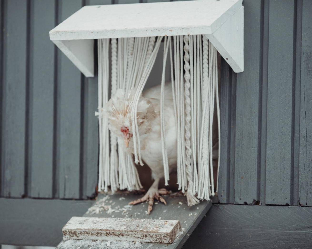 Handgemachter Makramee Hühnerstall Vorhang - mahina