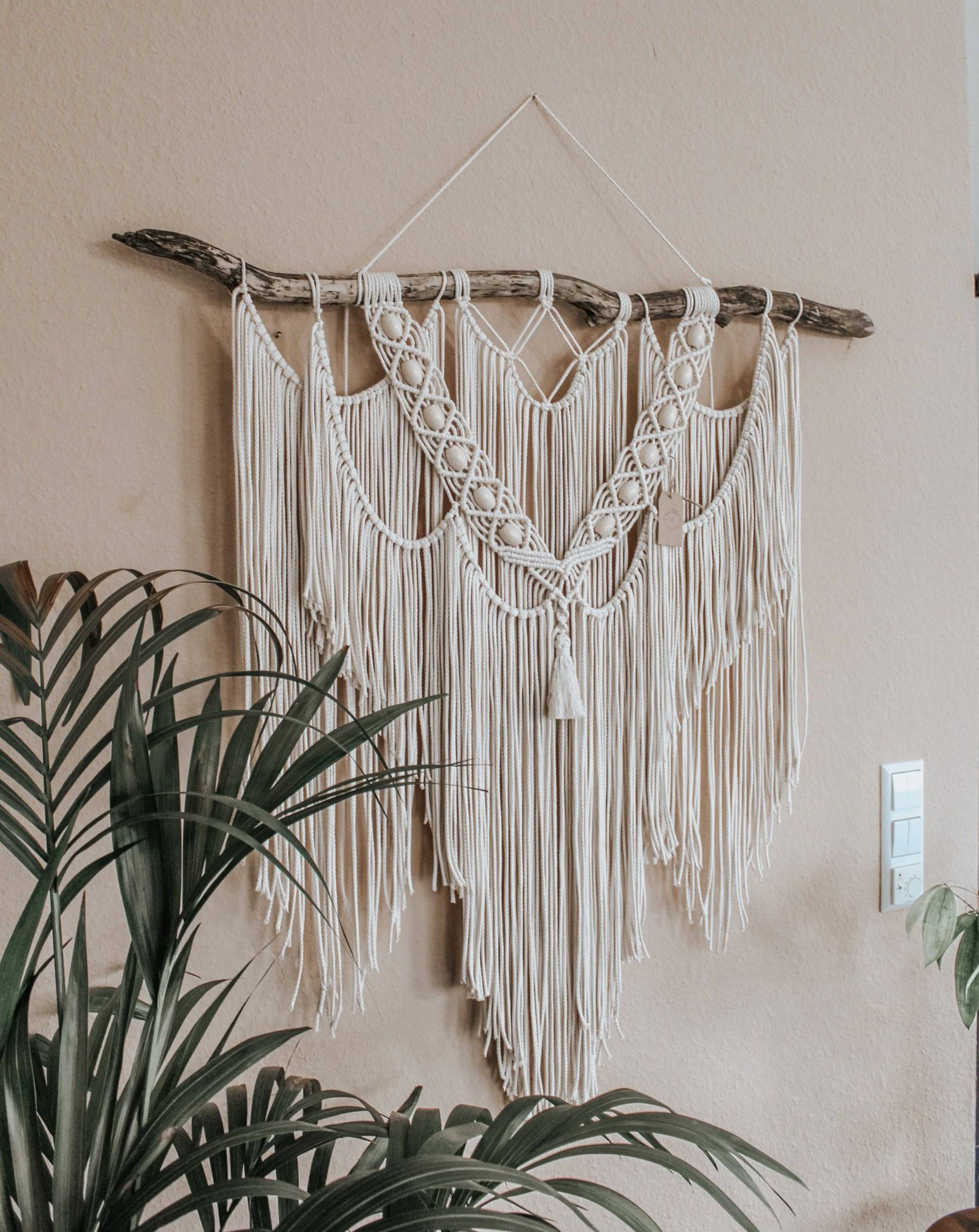 Handgemachter Makramee Wandbehang "Pāhoa" - mahina