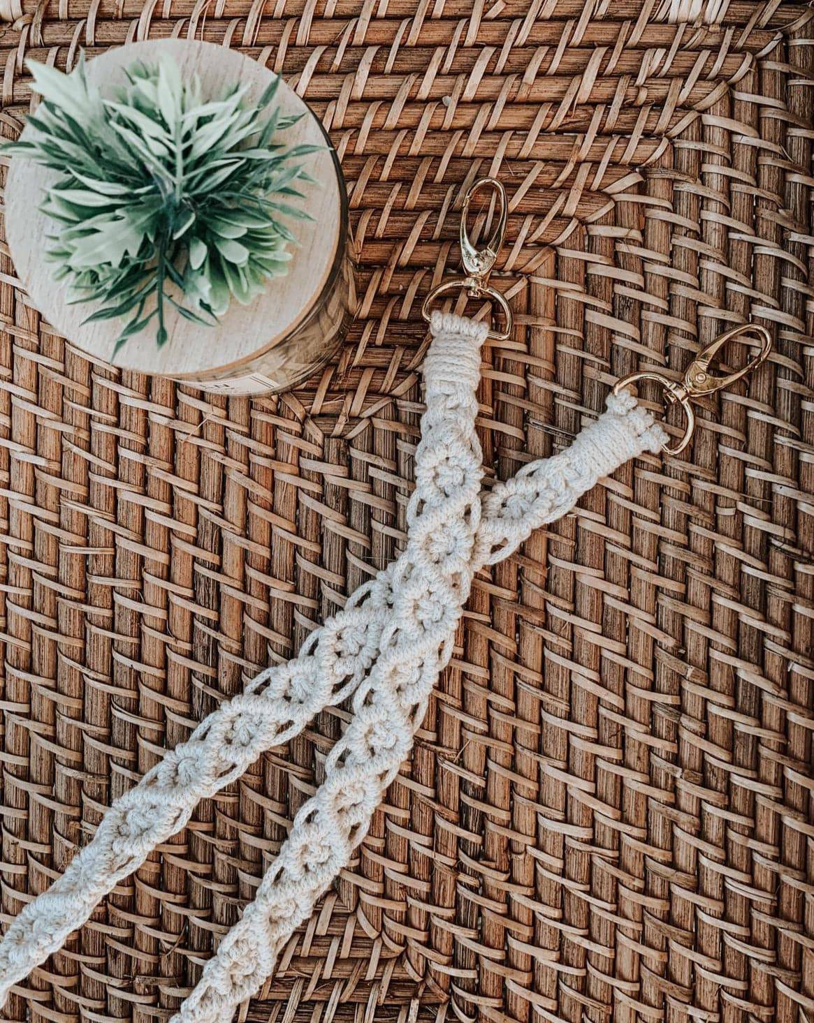 Handgemachter Makramee Kameragurt - mahina