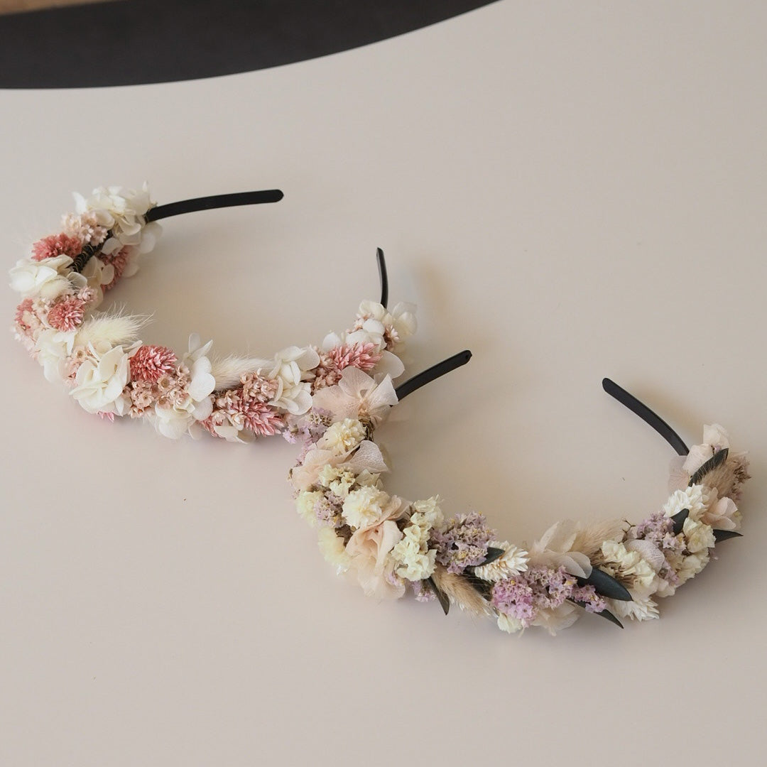 Haarreif aus Trockenblumen - Trockenblumen -> Sträuße von mahina