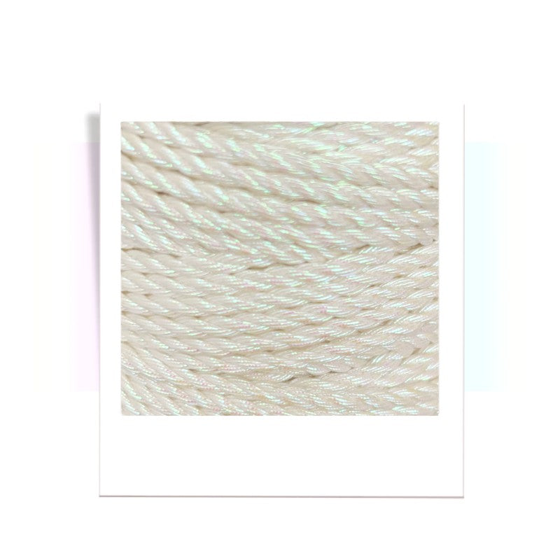 Bobbiny Makramee Garn 3mm 3ply Metallic Moonstone 50m