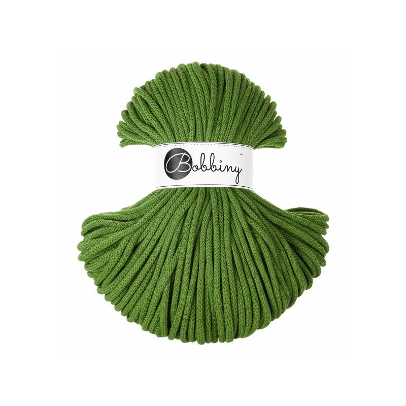 Bobbiny PREMIUM Flechtkordel 5mm geflochten Moss Green 100m - mahina