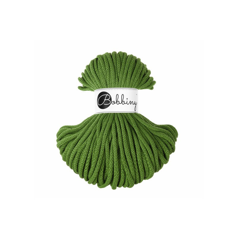Bobbiny PREMIUM Flechtkordel 5mm geflochten Moss Green 50m - mahina