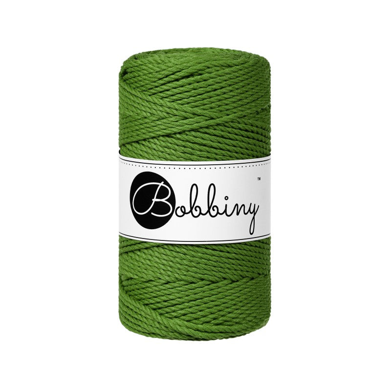 Bobbiny Makramee Garn 3mm 3ply Moss Green 100m - mahina