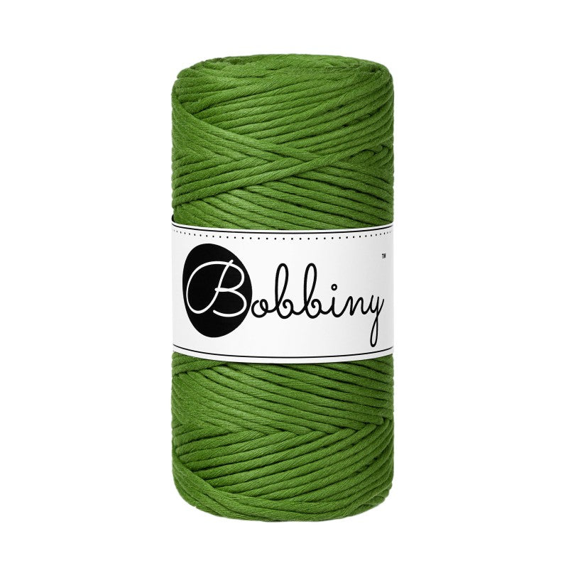 Bobbiny Makramee Garn 3mm gezwirnt Moss Green 100m - mahina