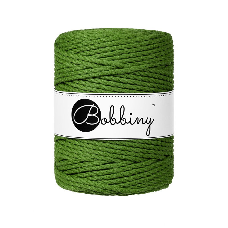 Bobbiny Makramee Garn 5mm 3ply Moss Green 100m - mahina