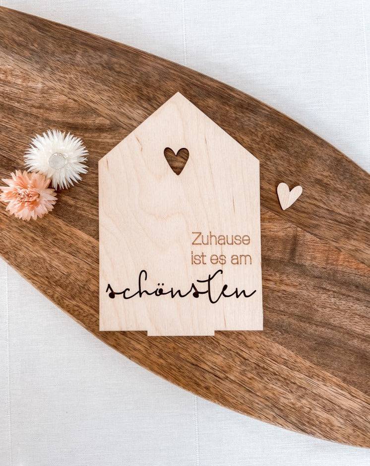 Rayher Holzmotiv Haus "Zuhause ist es am Schönsten", FSC 100% - mahina