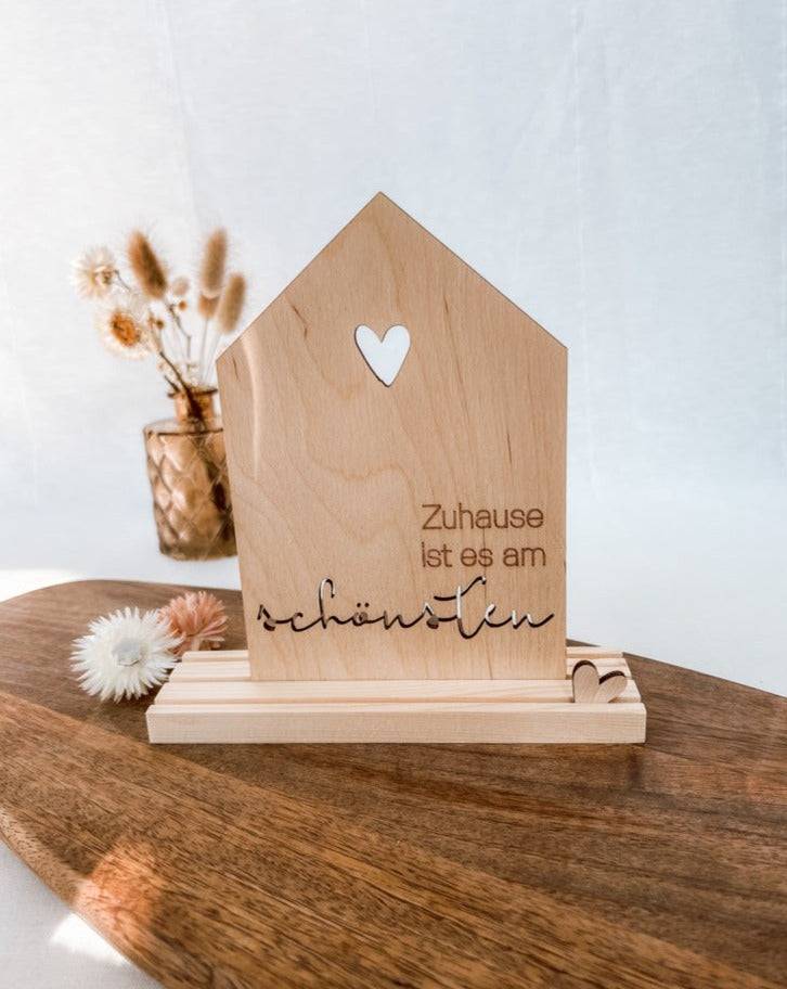 Rayher Holzmotiv Haus "Zuhause ist es am Schönsten", FSC 100% - mahina