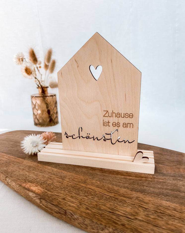 Rayher Holzmotiv Haus "Zuhause ist es am Schönsten", FSC 100% - mahina