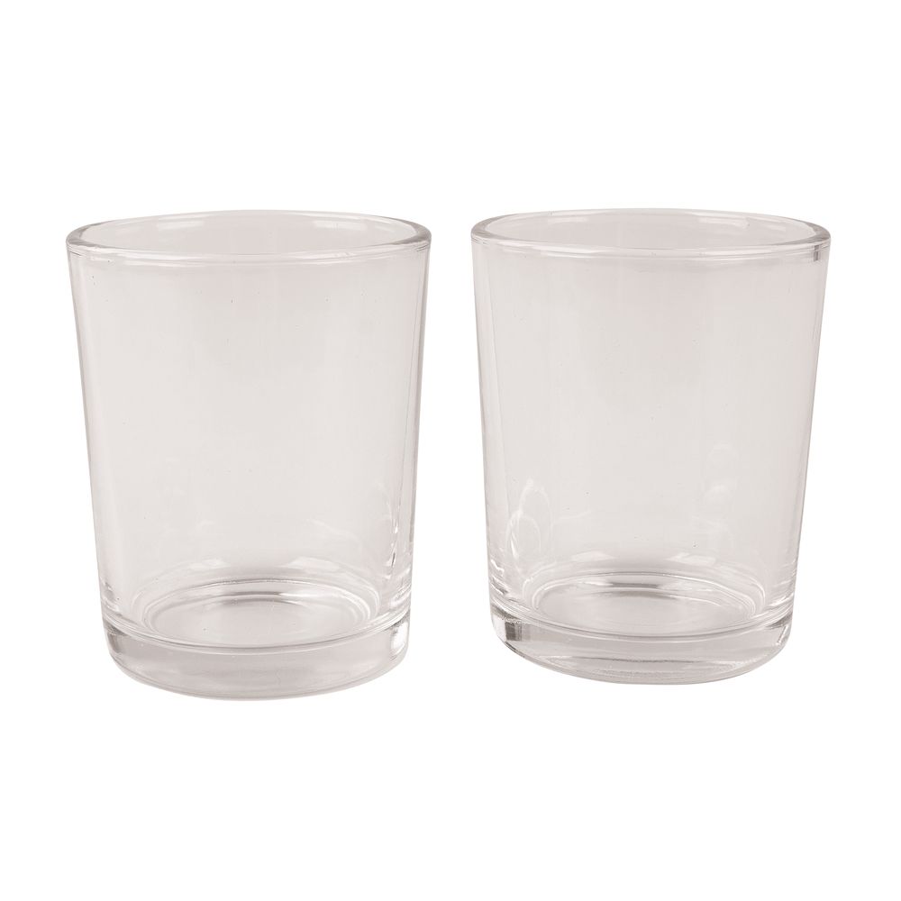 Teelichtglas 5cm, 2 Stück - Bastelbedarf -> Gießen von mahina