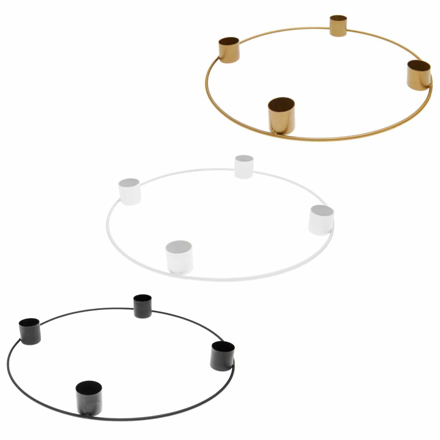 Adventskranz Ø 25cm in off white matt - Adventskranz von mahina