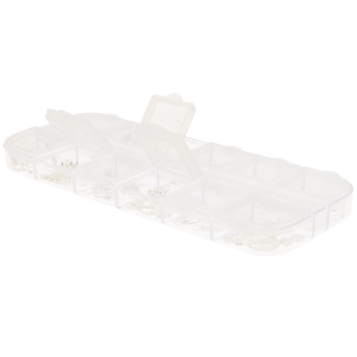 Füllmaterial für Resin Formen Mix Silber, 12x8g - Bastelbedarf -> Gießen von mahina