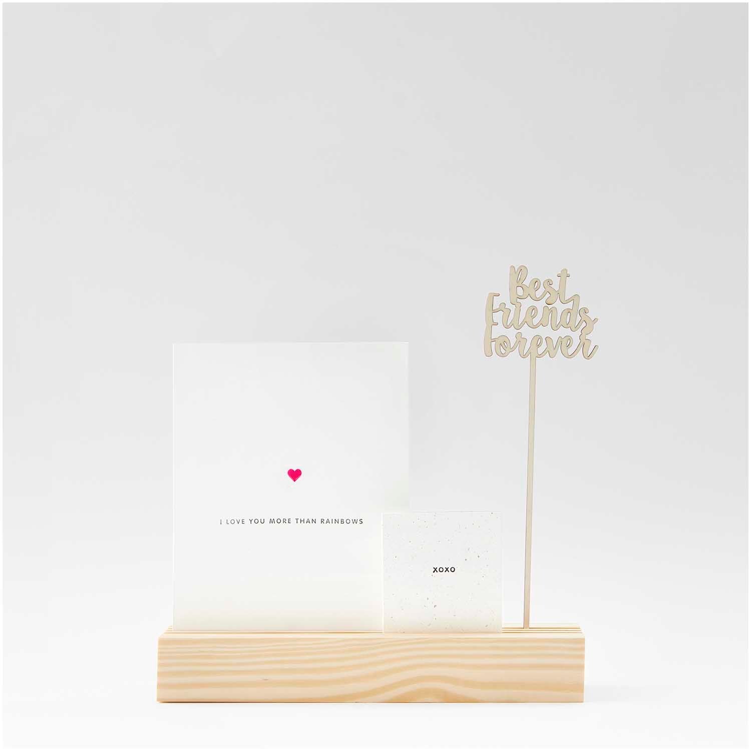 Holzständer für Metallringe 26x5x4cm - Bastelbedarf -> Sonstiges von mahina