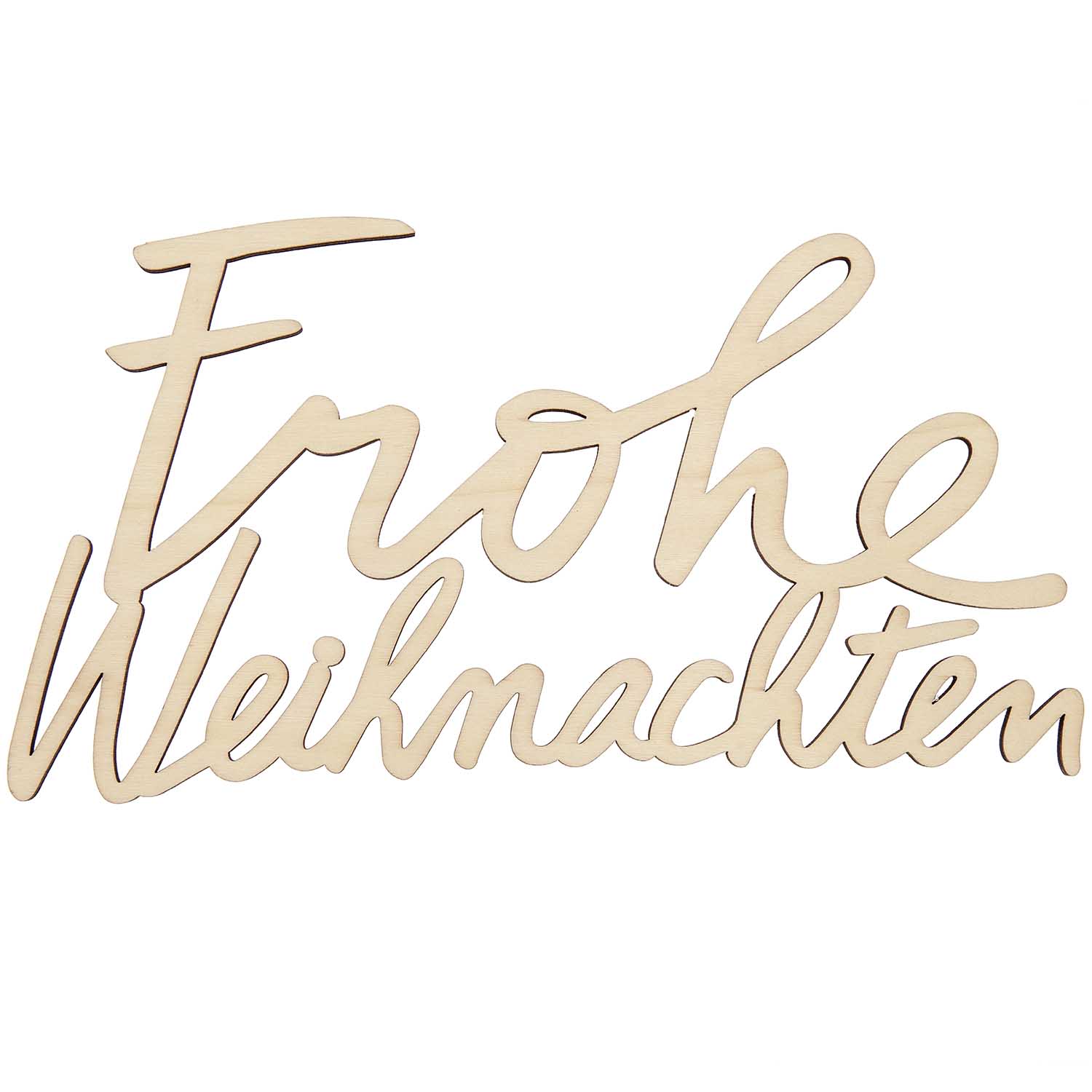 Rico Design Holzschriftzug magnetisch "Frohe Weihnachten", 27,8x20,1cm - Bastelbedarf -> Holz > Holzkränze von mahina