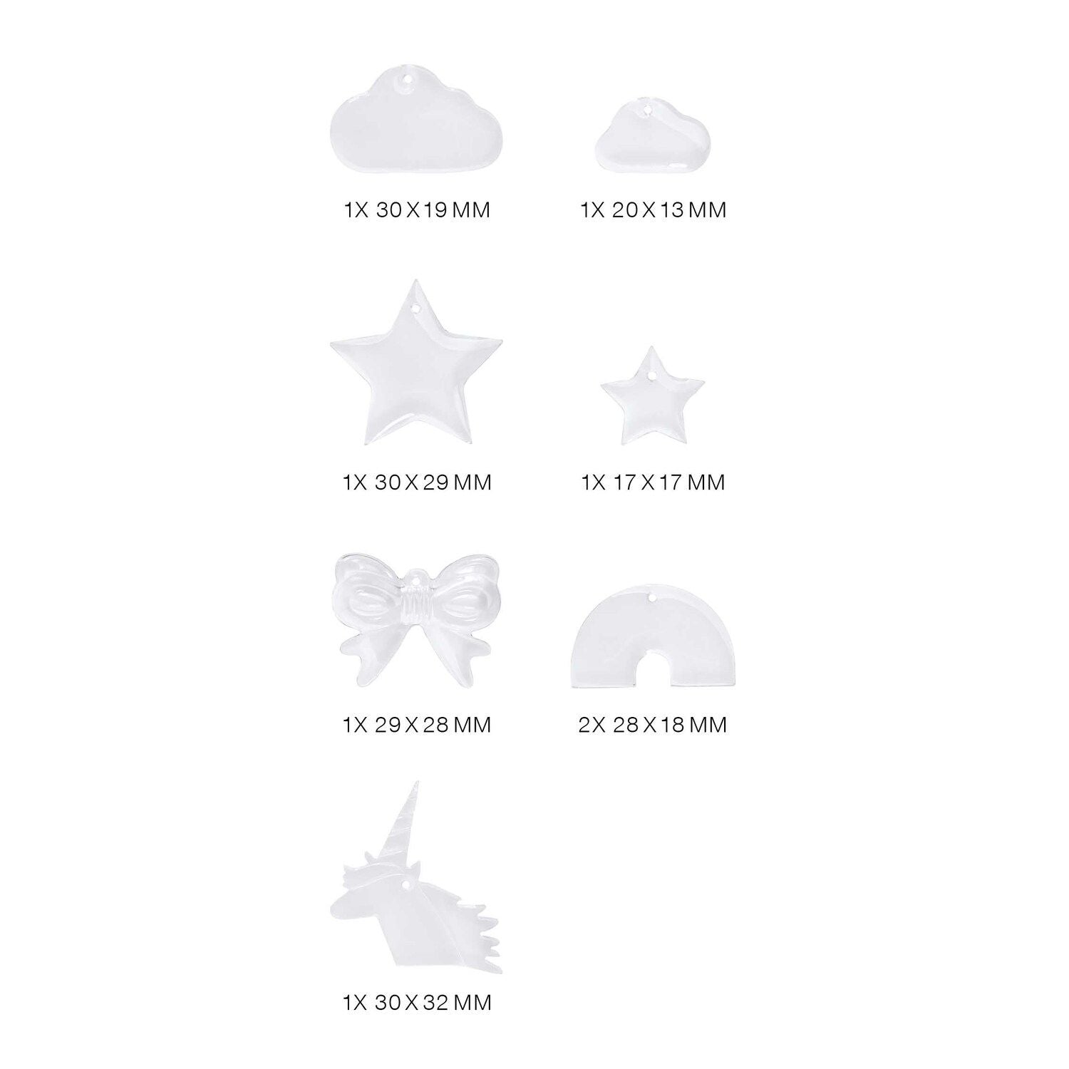 Silikon Gießform Anhänger Regenbogen - Bastelbedarf -> Gießen von mahina