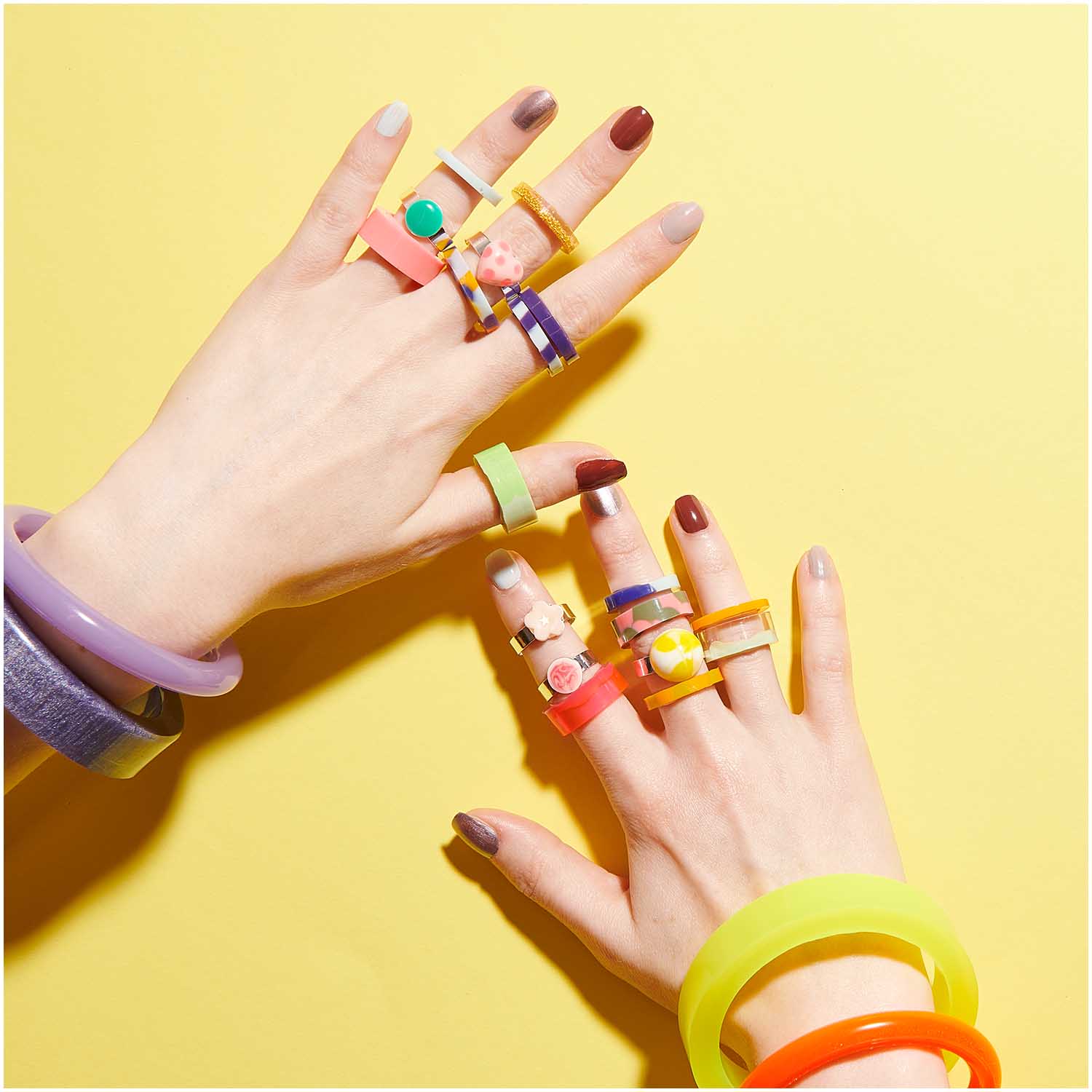 Silikon Gießform Ringe schmal - Bastelbedarf -> Gießen von mahina