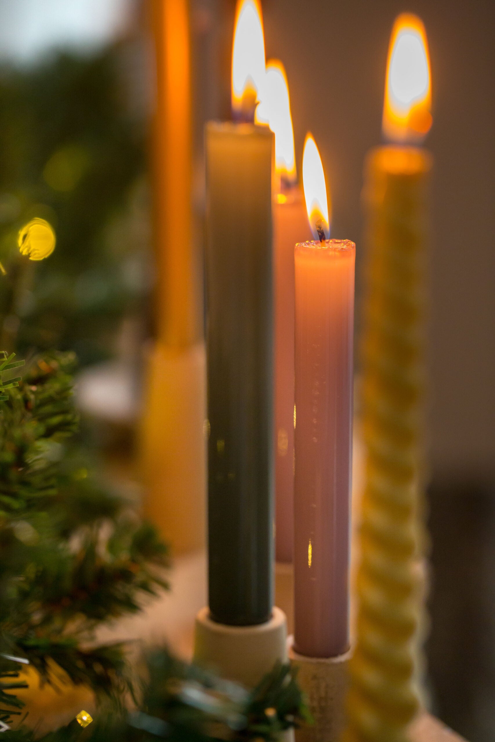 Tafelkerze "Hochglanz" 2,1x19cm in verschiedenen Farben - Interior > Dekoration > Kerzen von mahina