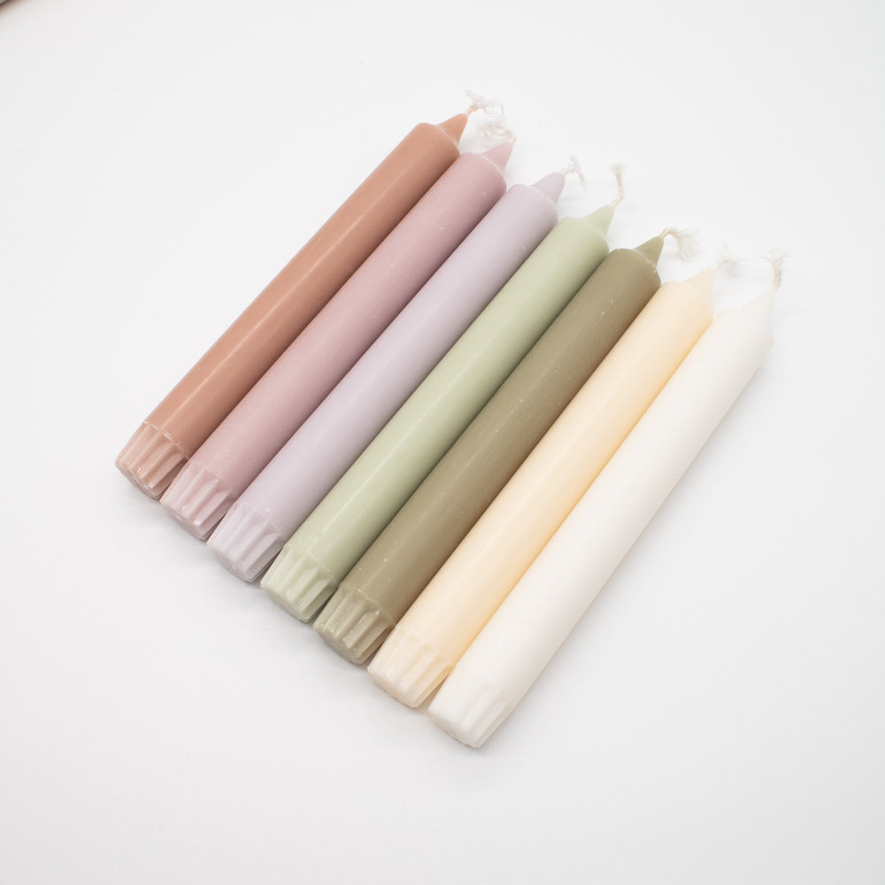 Kerze "Pastel" 2,2x19cm 14 Farben - Interior > Dekoration > Kerzen von mahina