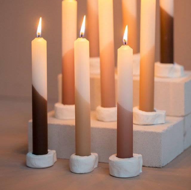 Kerze "Dip Dye" 2,1x19cm 1 Stück verschiedene Farben - mahina