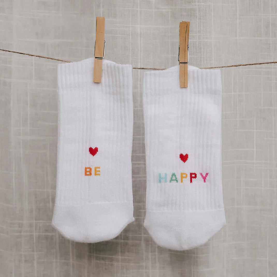 Eulenschnitt Socken be happy - mahina