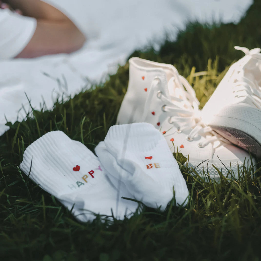 Eulenschnitt Socken be happy - mahina