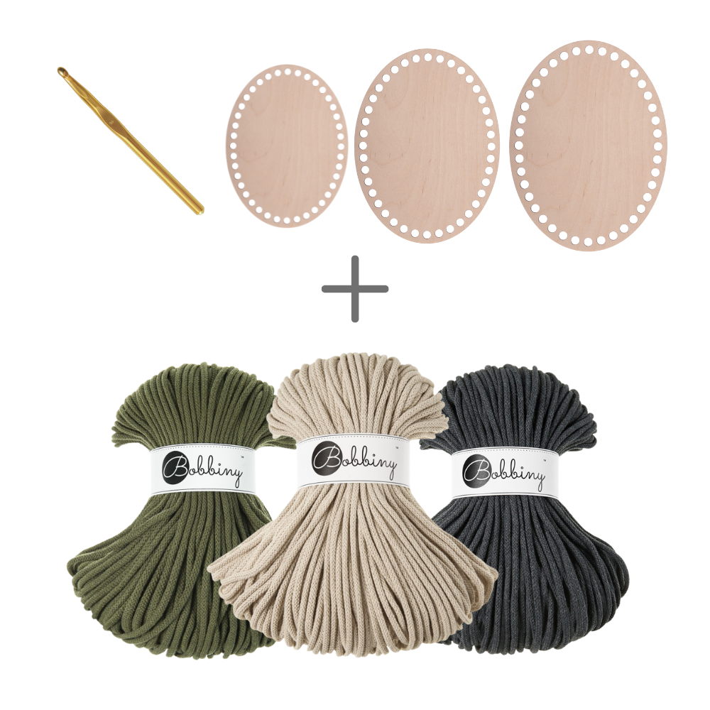 mahina x Bobbiny Crochet Set – Oval Edition - mahina